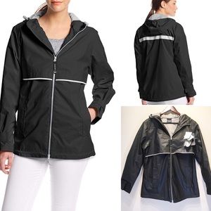 Charles River New Englander Black Rain Jacket 5099